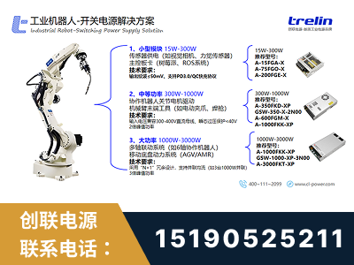桐乡-工业机器人-开关电源解决方案